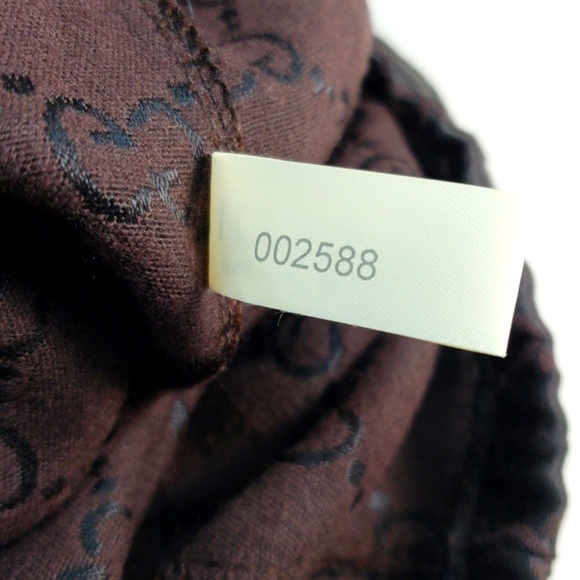 Gucci Silky Drawstring Dust Bag – Tan & Brown, Protective Luxury Storage Bag - Picture 11 of 11